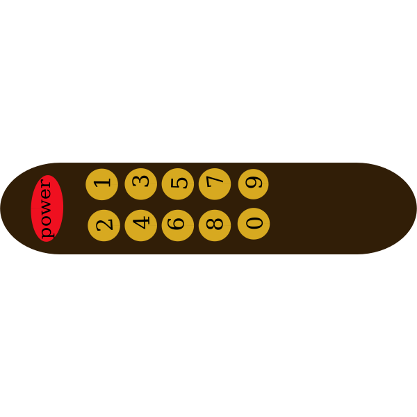 SVG Remote control vector drawing