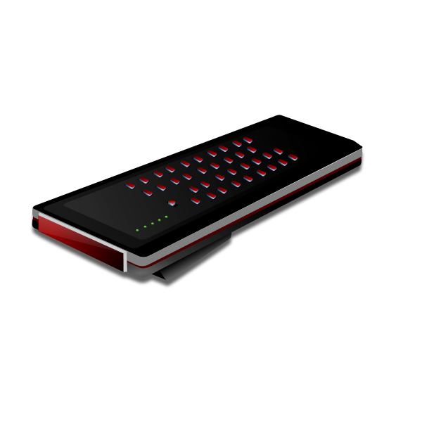 SVG Remote control with shadow