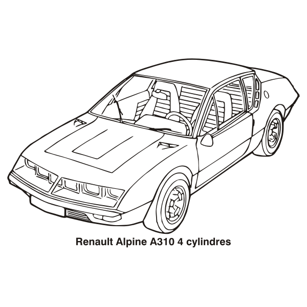 SVG RENAULT ALPINE A310 4 CYLINDRES 1972