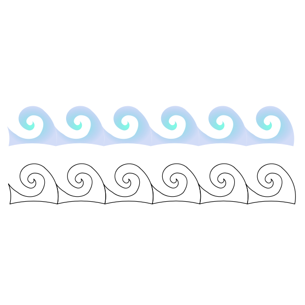 SVG Repeating pattern waves