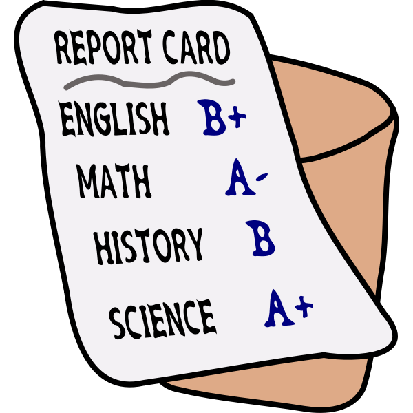 SVG report card