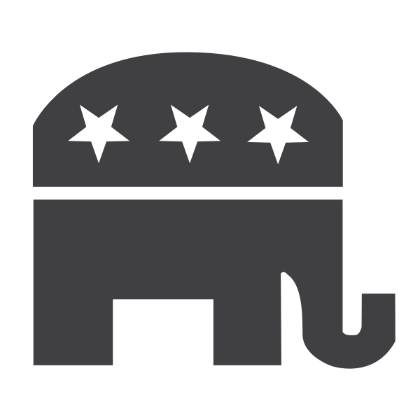 SVG Republican symbol silhouette