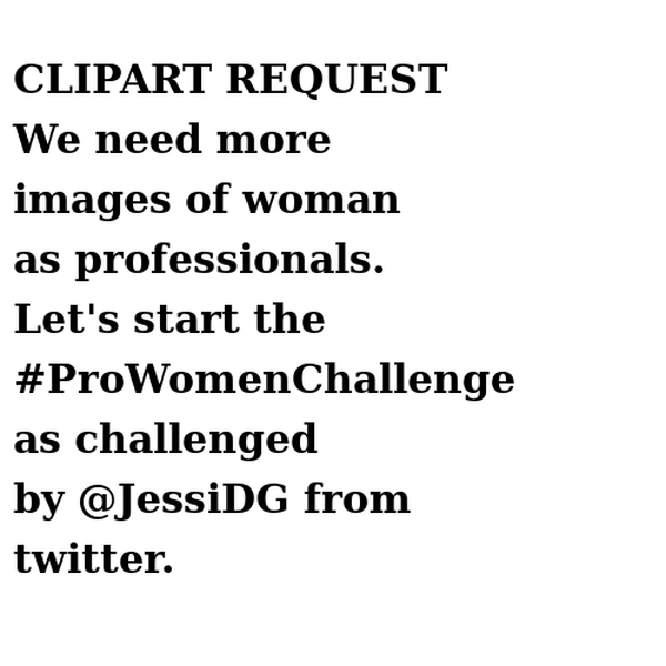 SVG Request for the ProWomenChallenge