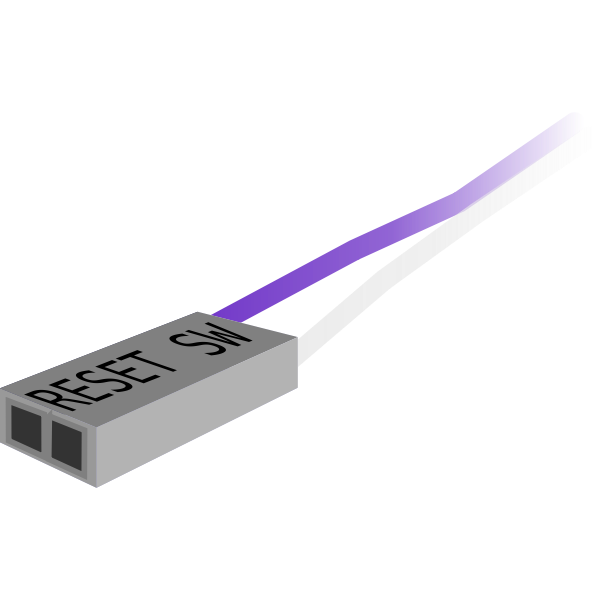 SVG Reset switch plug vector graphics