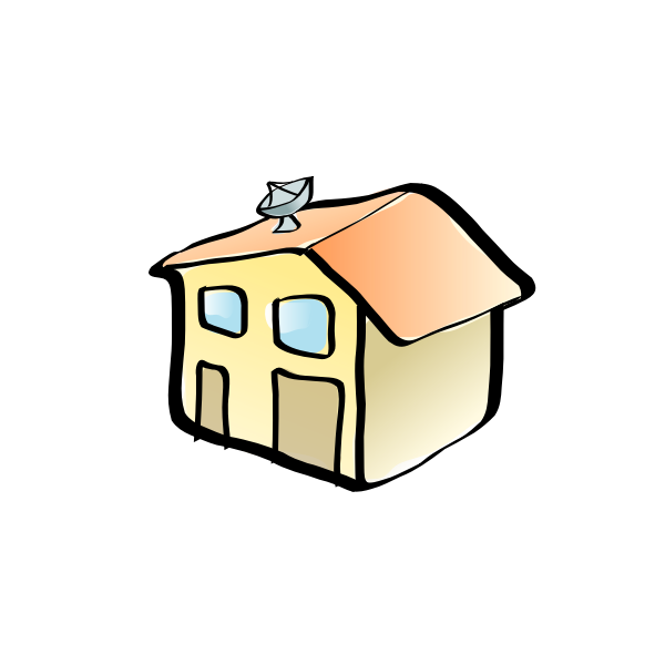 SVG residential house zazou