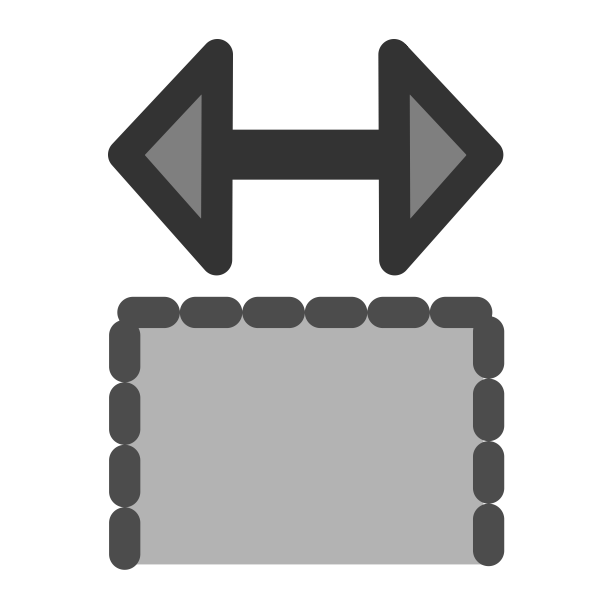 SVG Resize column icon