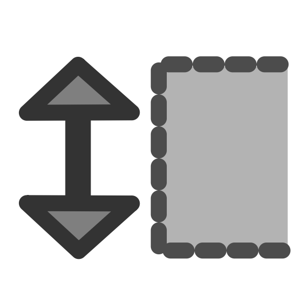 SVG Resize row icon