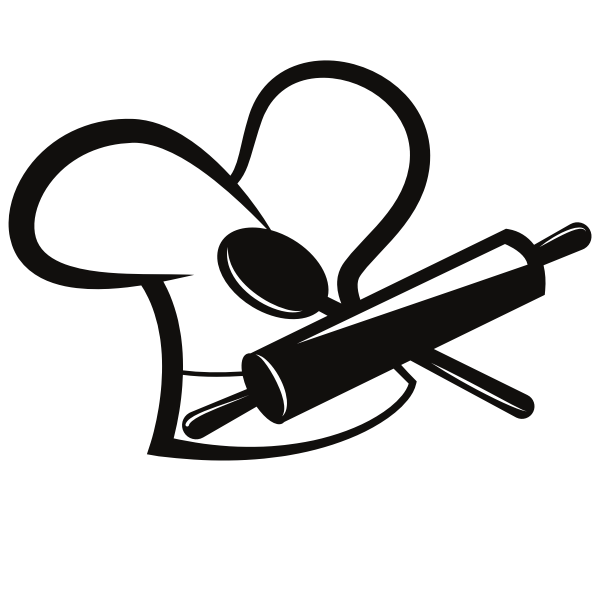 SVG Restaurant monochrome logo concept