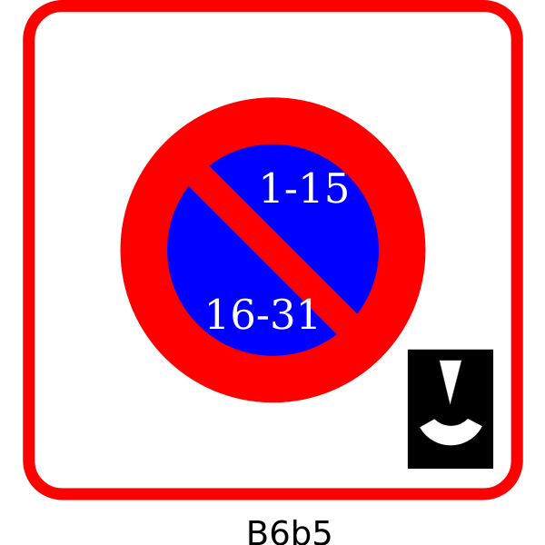SVG Restricted parking spaces vector image