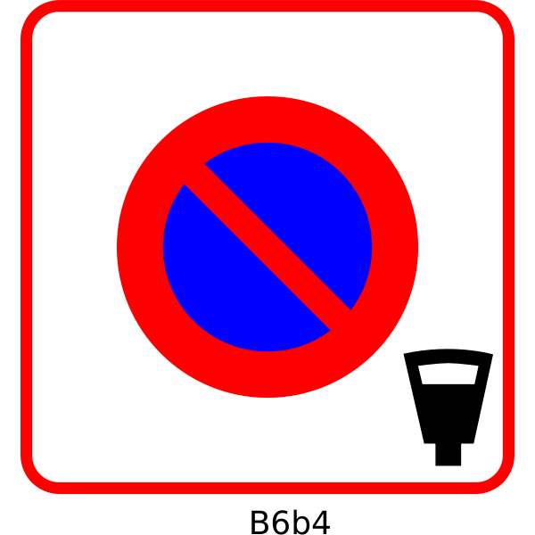 SVG Restricted zone paid parking vector image