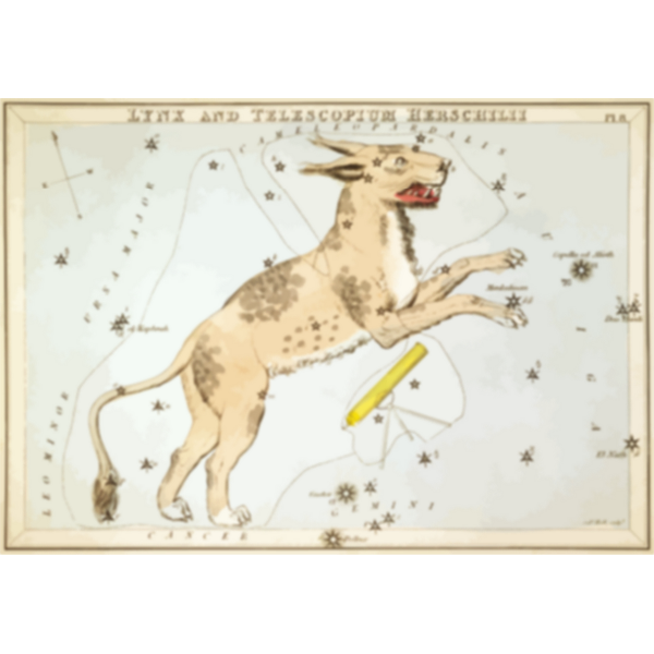 SVG Retro astronomy card