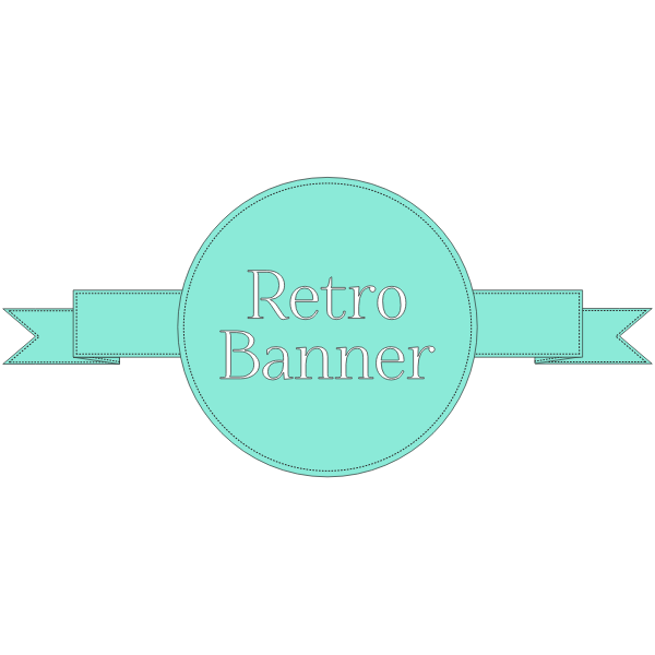 SVG Retro Banner ribbon vector image