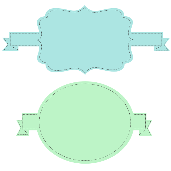 SVG Retro Banner Vectors