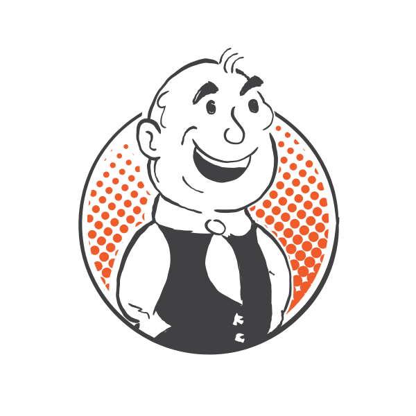 SVG Retro business man