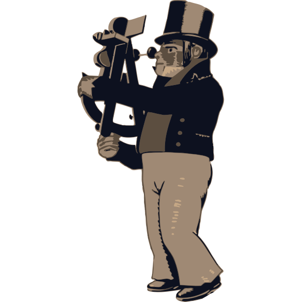 SVG Retro camera man