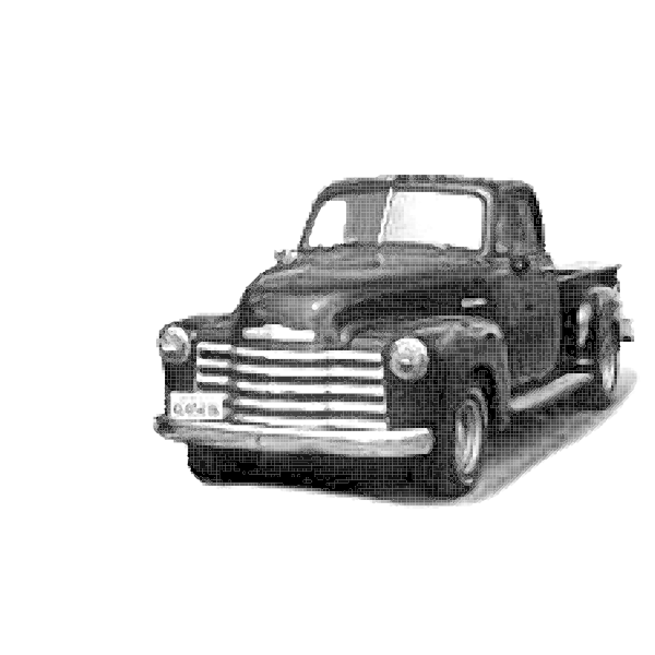 SVG Retro car in pen