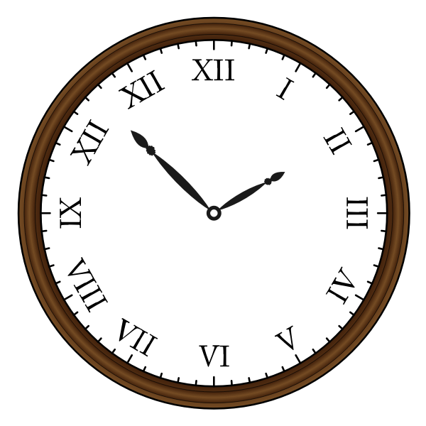 SVG Retro clock vector drawing