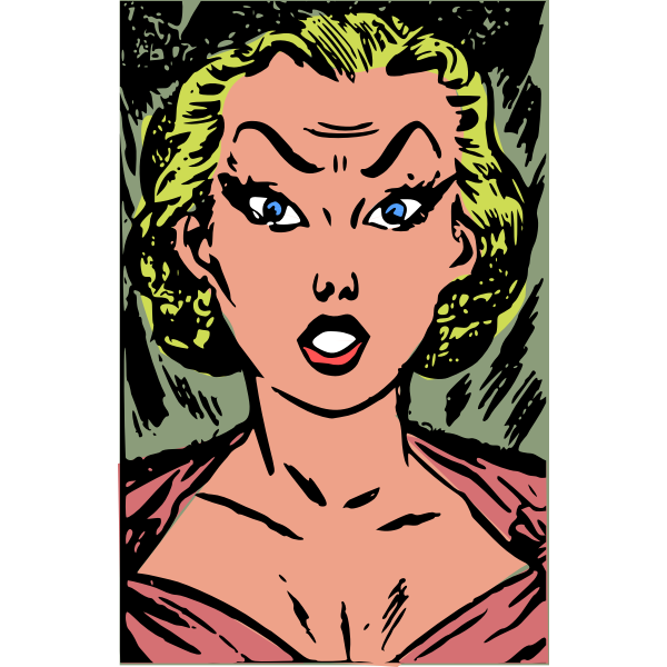 SVG Retro dame