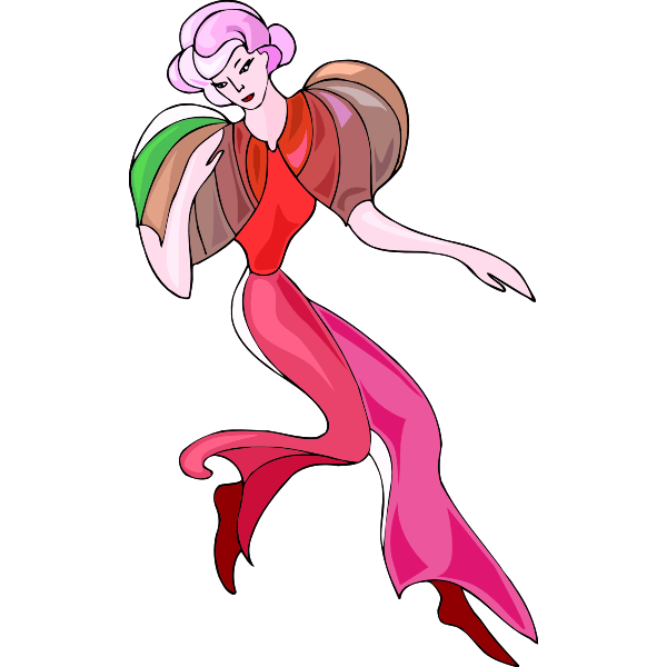 SVG Retro dancer illustration