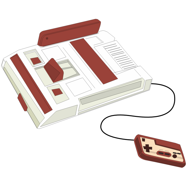 SVG Retro gaming console