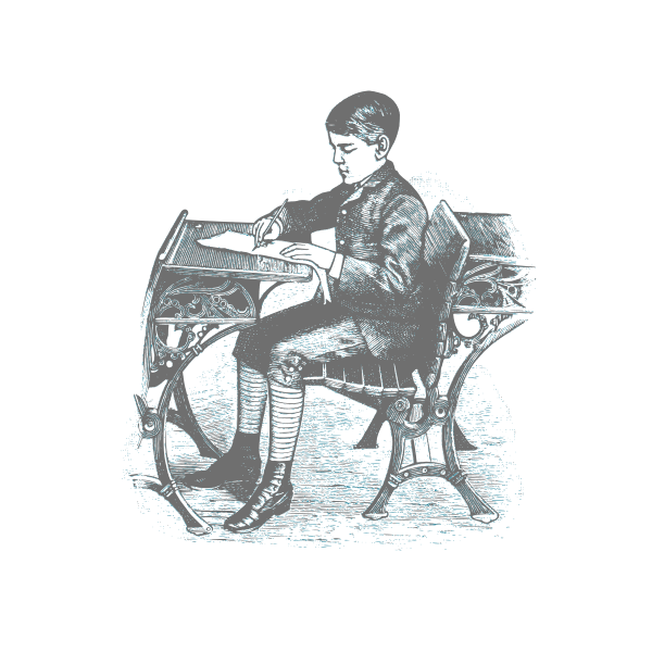 SVG Retro school boy
