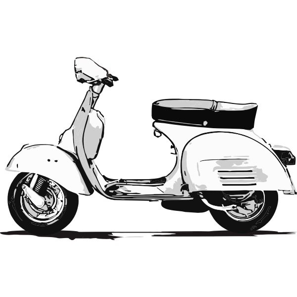 SVG Retro Scooter