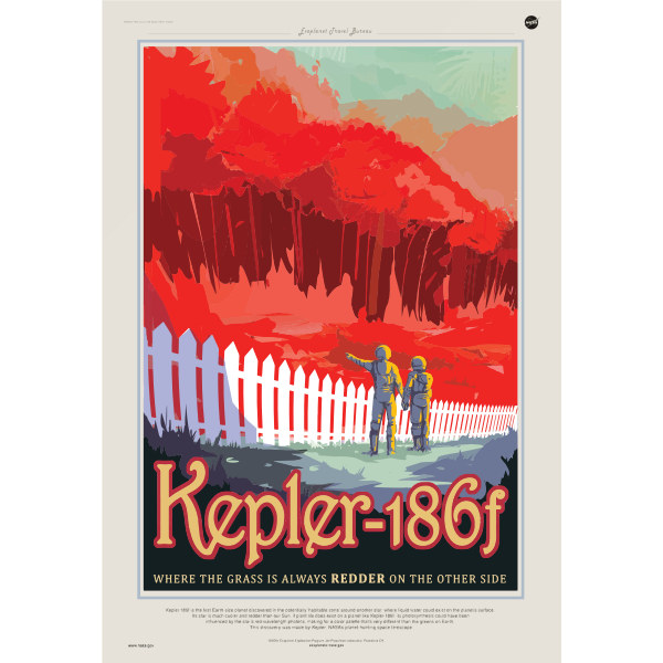 SVG Retro space poster vector image