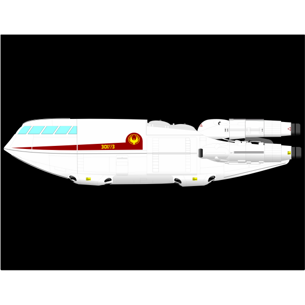 SVG Retro space shuttle