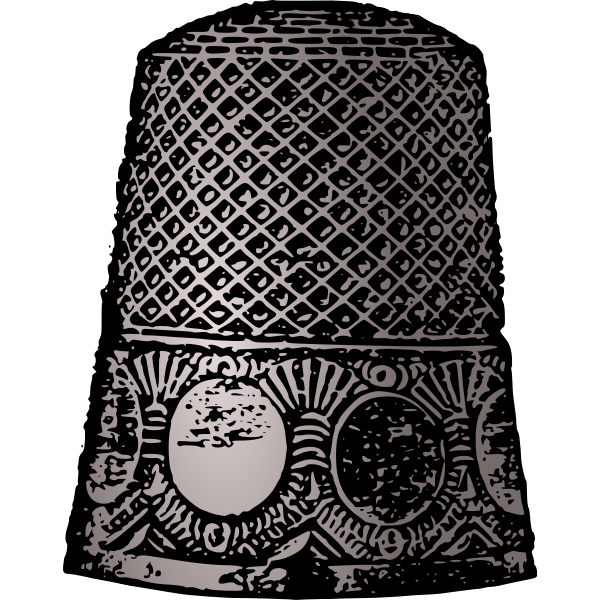 SVG Retro thimble