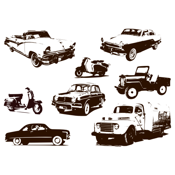 SVG Retro vehicles