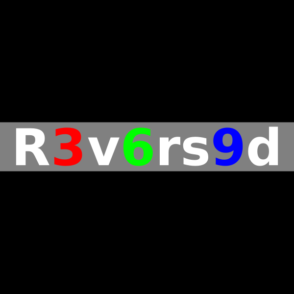 SVG Reversed logotype animation