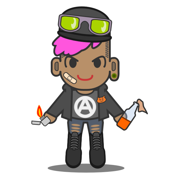 SVG Revolutionary man