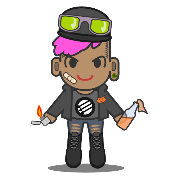 SVG Revolutionary man vector image