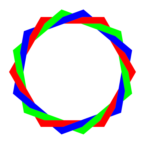 SVG RGB octodecagram