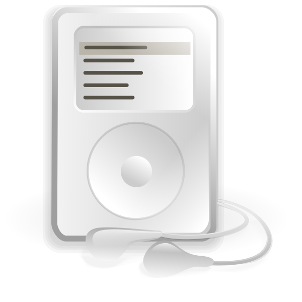 SVG RhythmBox MP3 music player vector image