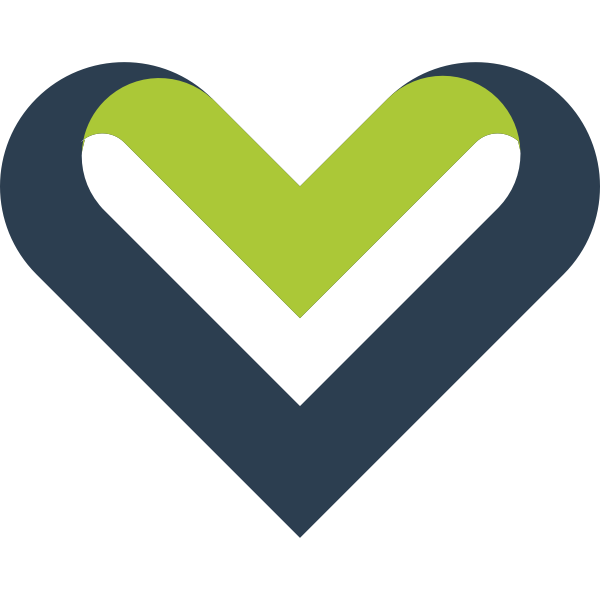 SVG Ribbon heart vector image