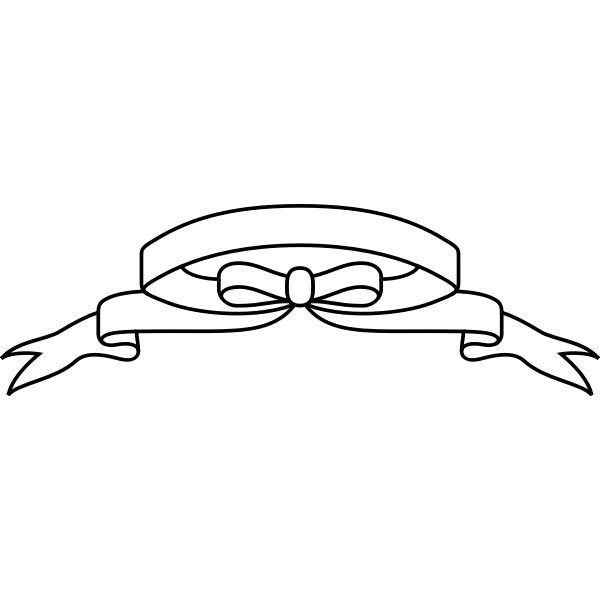 SVG Ribbon silhouette image