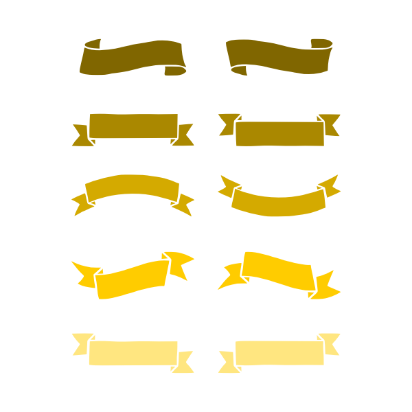 SVG Ribbons collection
