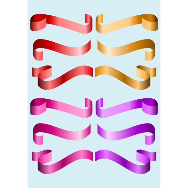 SVG Ribbons set