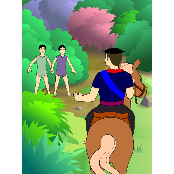 SVG Rider and two people
