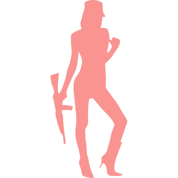 SVG Rifle and woman