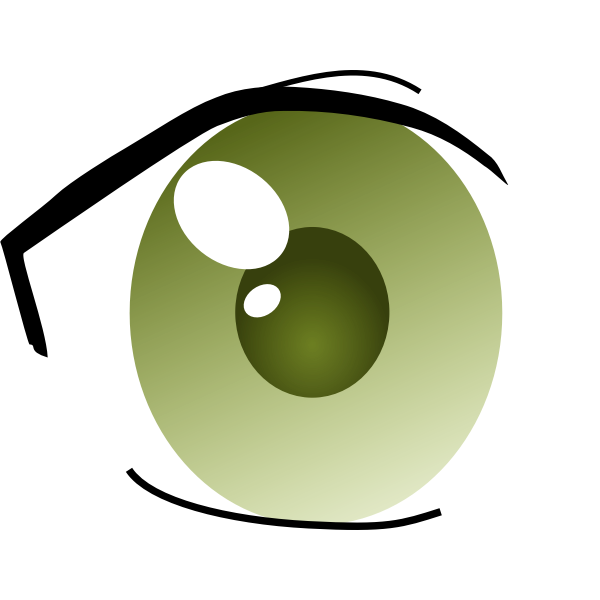 SVG Right manga eye vector image