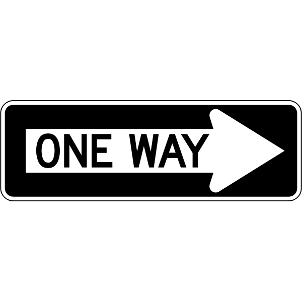 SVG Right traffic sign