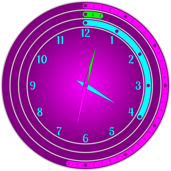 SVG Ringed Clock
