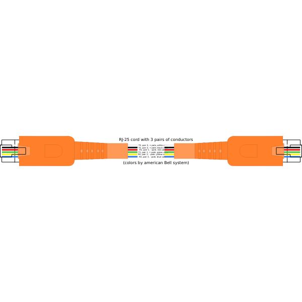 SVG RJ-25 cord