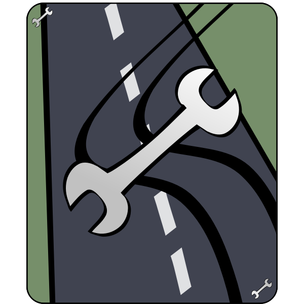 SVG Road accident illustration