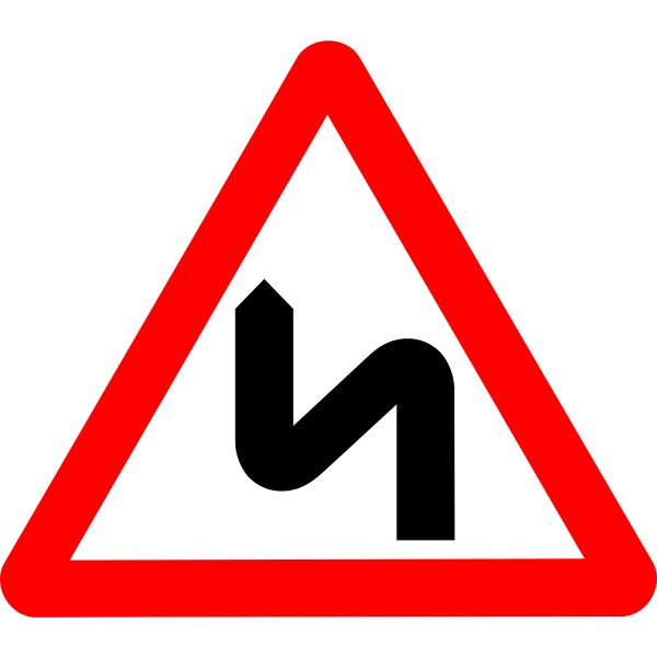 SVG Road sign for attention