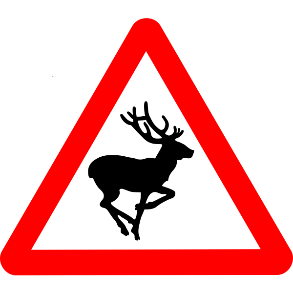 SVG Roadsign Bambi