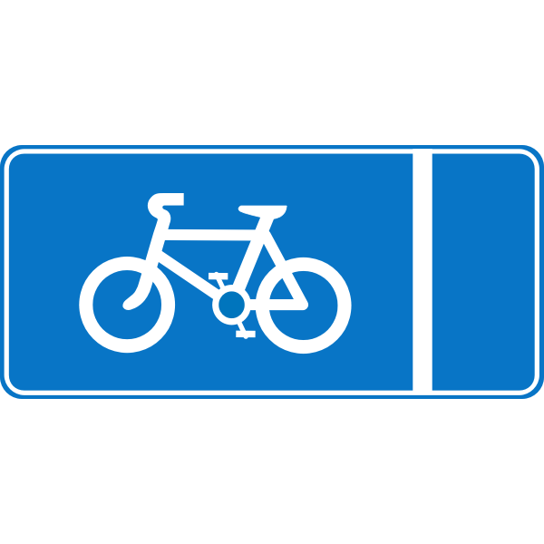 SVG Roadsign Cycle lane