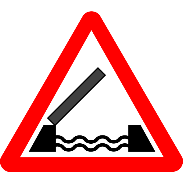 SVG Roadsign Drawbridge